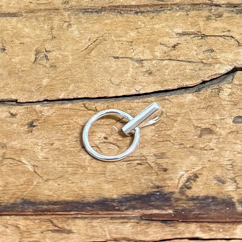 Small Hoop In Bar Pendant
