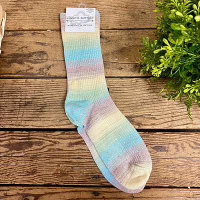 World's Softest Socks Rib Light Crew