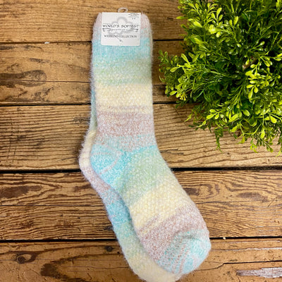 World's Softest Socks Ombre Feather Crew Socks