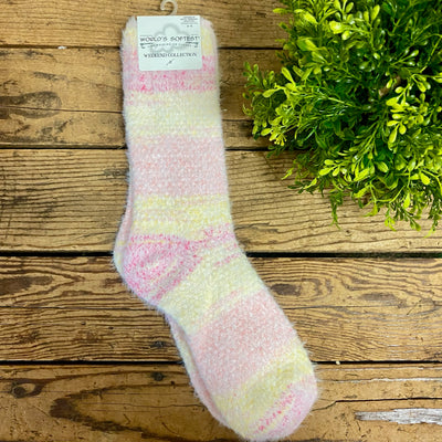 World's Softest Socks Ombre Feather Crew Socks