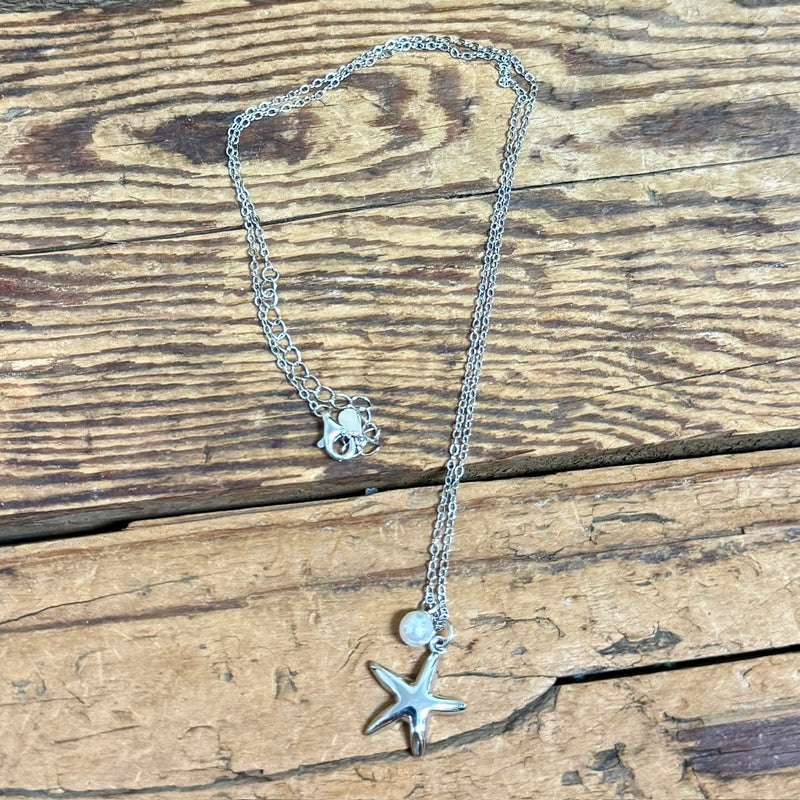 Starfish and Pearl Necklace