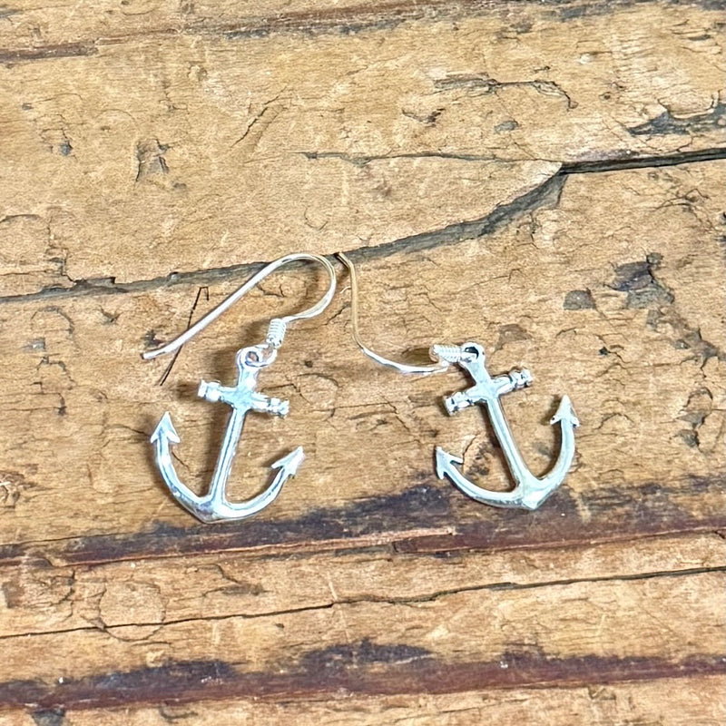 Dangle Anchor Earrings