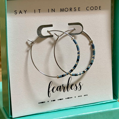 Fearless Morse Code Earrings