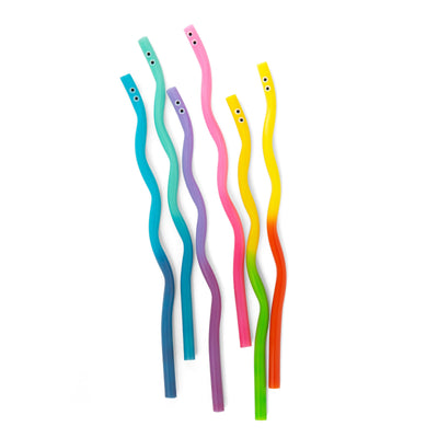 Wiggly Worm Color-Changing Straws