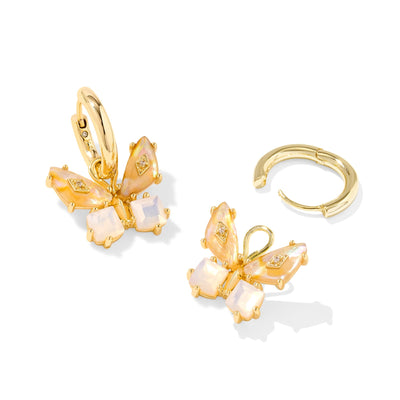 Bianca Butterfly Kendra Scott Huggie Earrings