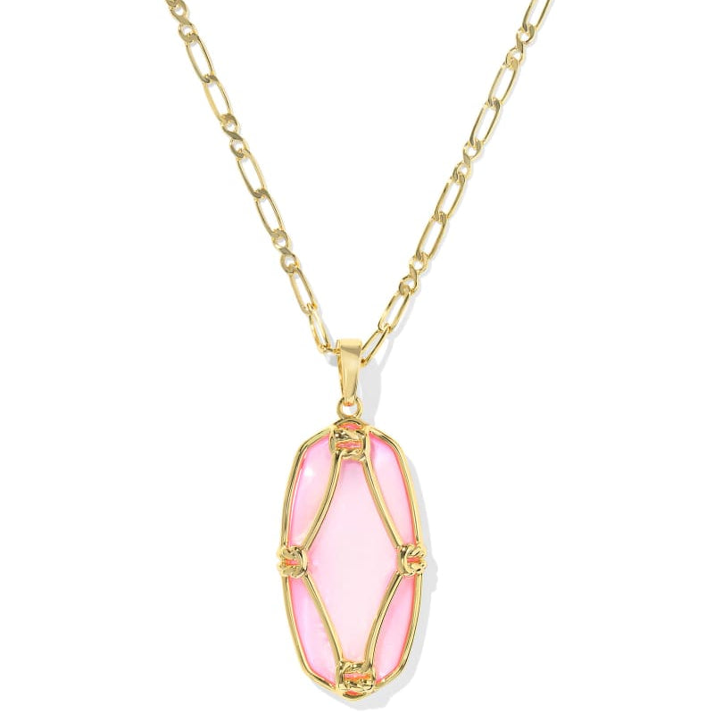 Elle Lattice Frame Long Kendra Scott Necklace
