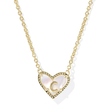 Ari Heart Letter Pendant Kendra Scott Necklaces