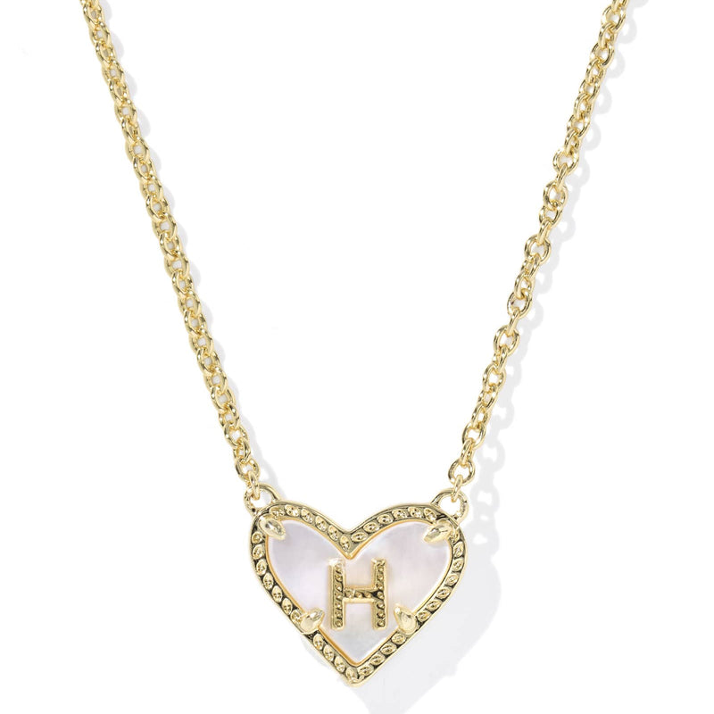 Ari Heart Letter Pendant Kendra Scott Necklaces