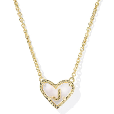 Ari Heart Letter Pendant Kendra Scott Necklaces