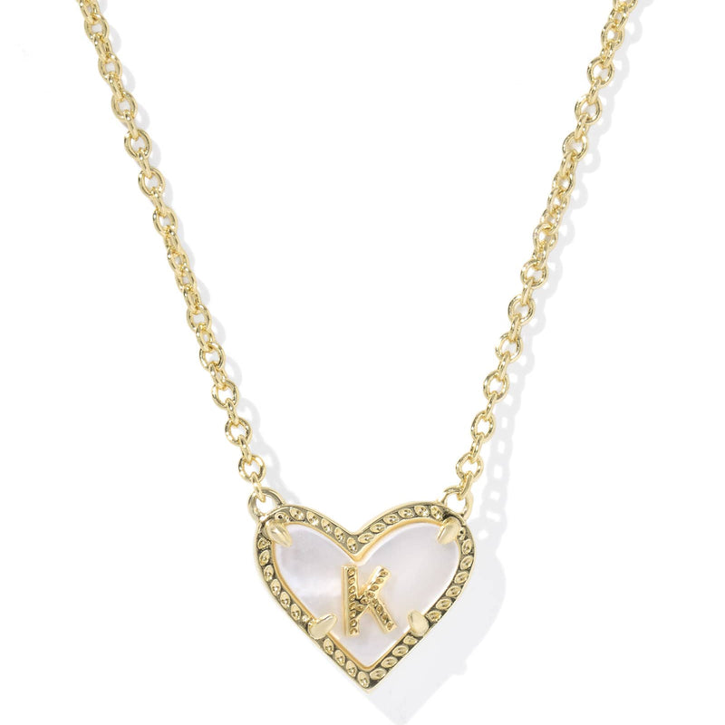 Ari Heart Letter Pendant Kendra Scott Necklaces
