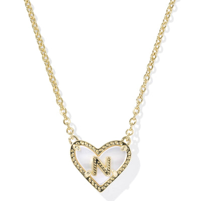 Ari Heart Letter Pendant Kendra Scott Necklaces