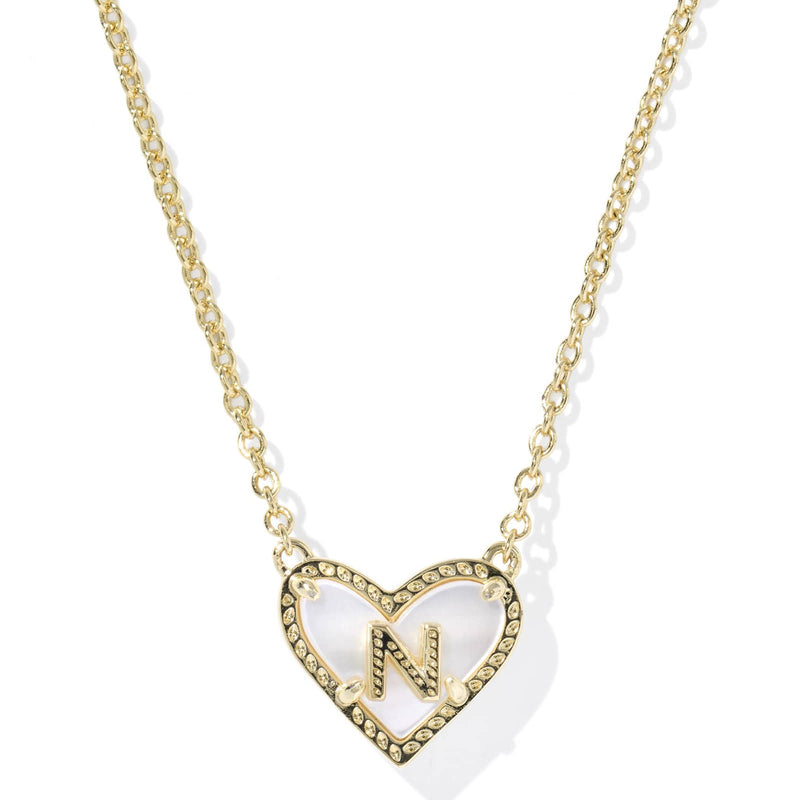 Ari Heart Letter Pendant Kendra Scott Necklaces