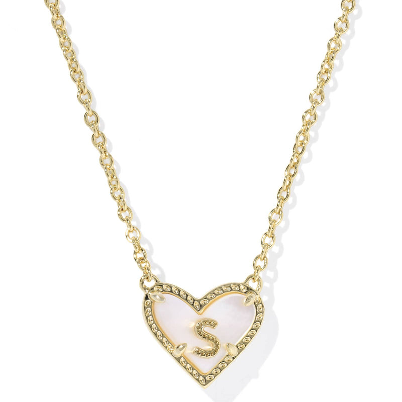 Ari Heart Letter Pendant Kendra Scott Necklaces