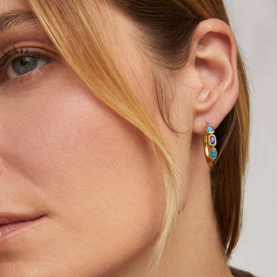 Mini Elisa Kendra Scott Hoop Earrings