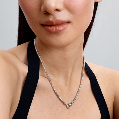 Studded Clasp and Chain Pandora Necklace