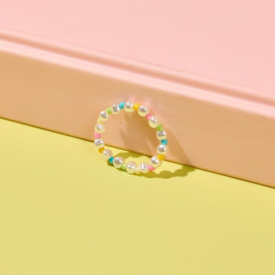 Rainbow Reef Pearl Pura Vida Stretch Ring