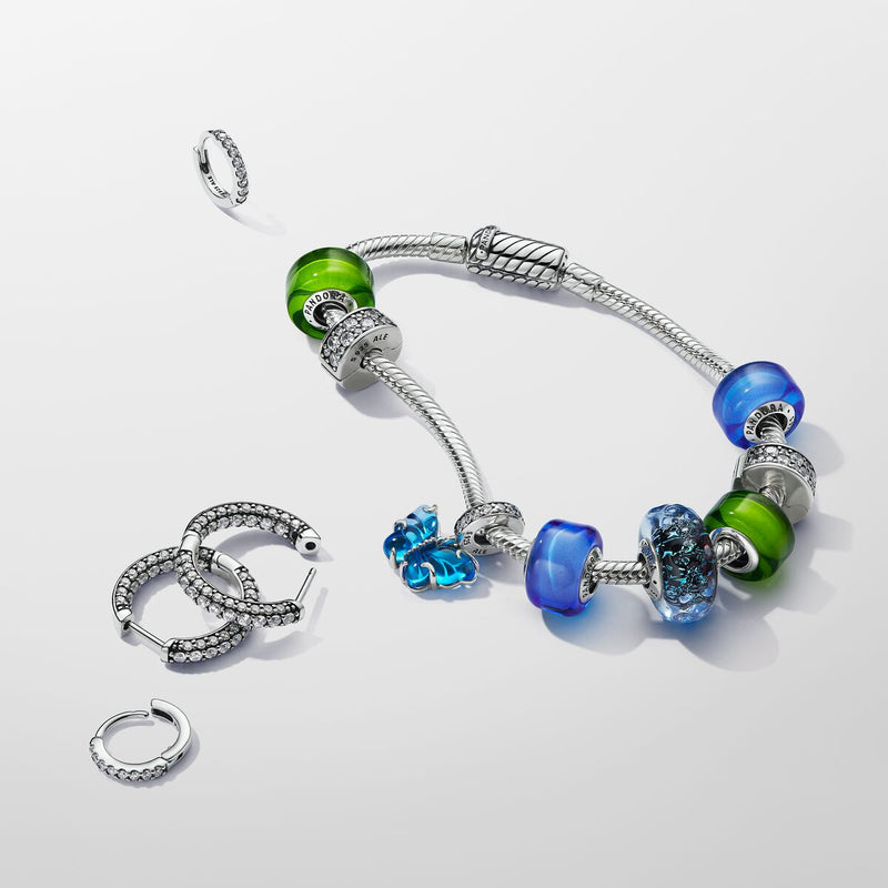 Green Mini Murano Glass Pandora Charm