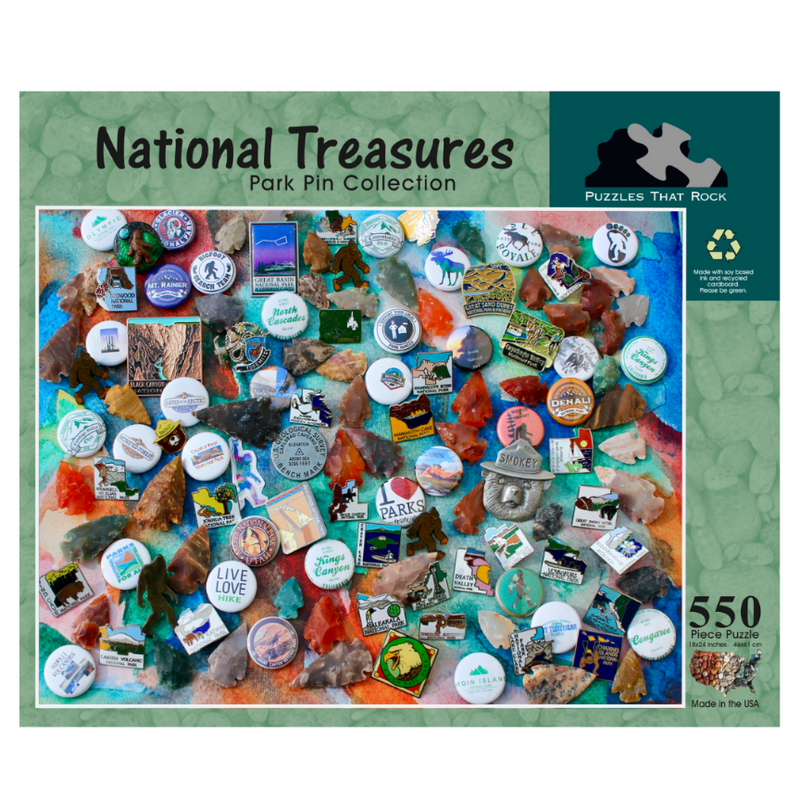 National Treasures Park Pin Collection Puzzle