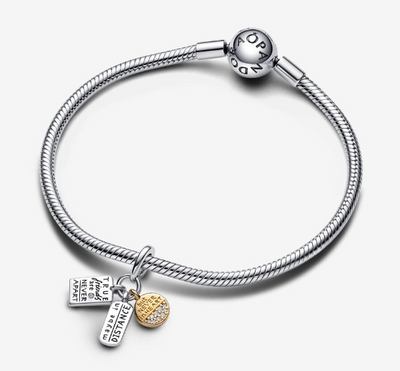 Friendship Triple Dangle Two-Tone Pandora Charm