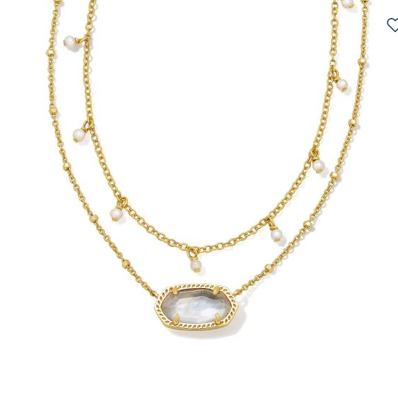 Elisa Gold Pearl Multi Strand Kendra Scott Necklace