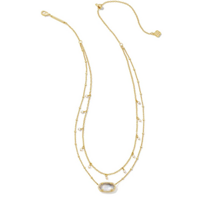 Elisa Gold Pearl Multi Strand Kendra Scott Necklace