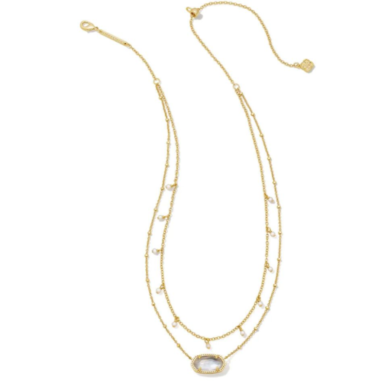 Elisa Gold Pearl Multi Strand Kendra Scott Necklace