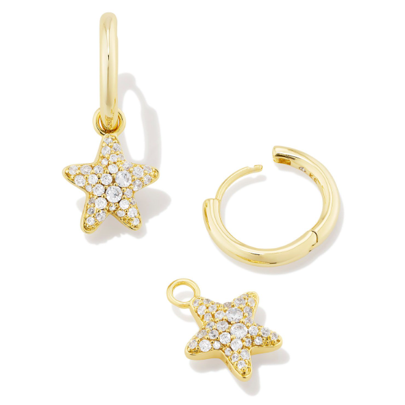 Jae Convertible Star Pave Huggie Kendra Scott Earrings