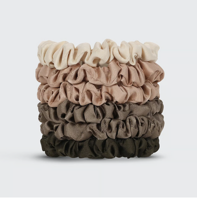 Petite Satin Scrunchies 6 PC Set