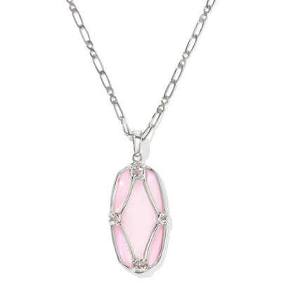 Elle Lattice Frame Long Kendra Scott Necklace