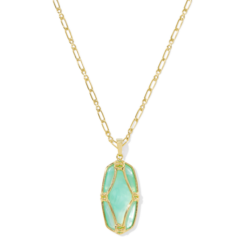 Elle Lattice Frame Long Kendra Scott Necklace