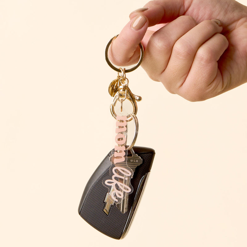 Mom Life Dangle Keychain