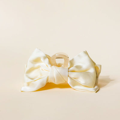 Satin Bow Claw Clips
