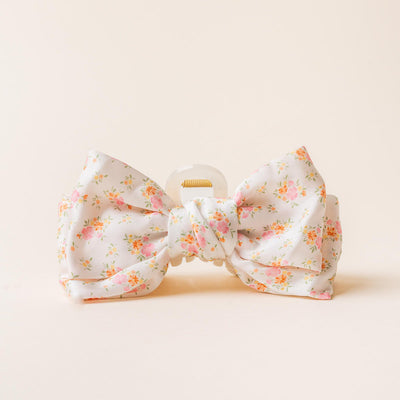 Satin Bow Claw Clips