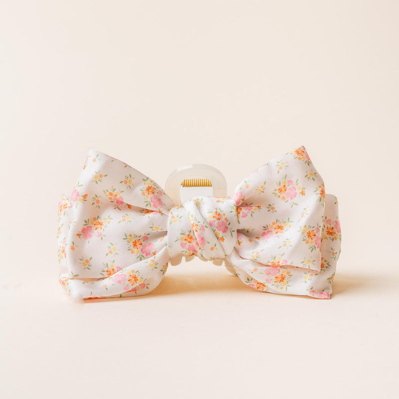 Satin Bow Claw Clips