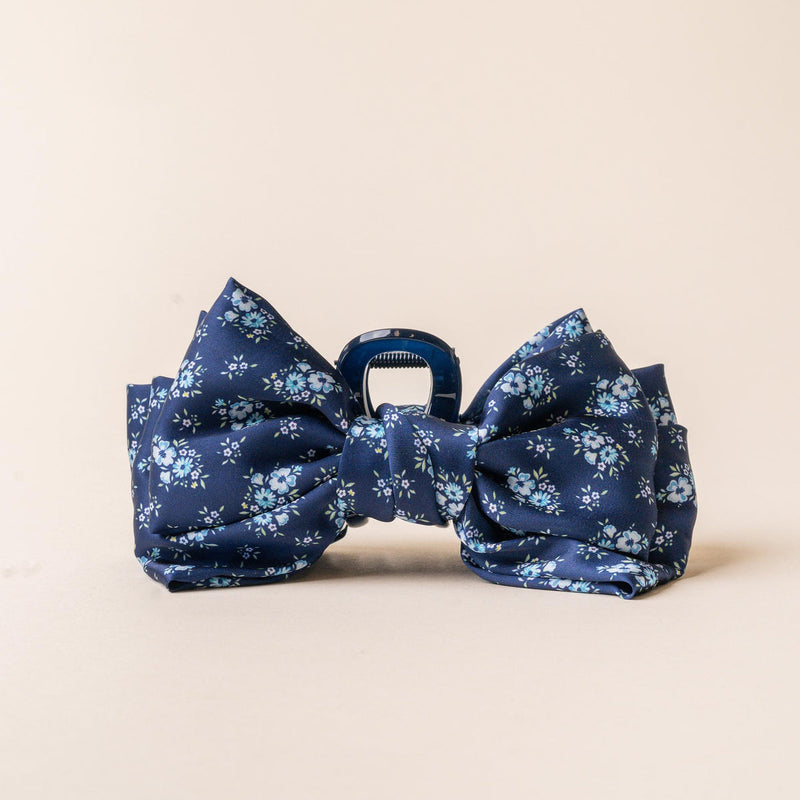 Satin Bow Claw Clips