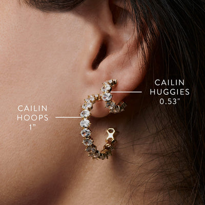 Cailin Crystal Huggie Kendra Scott Earrings