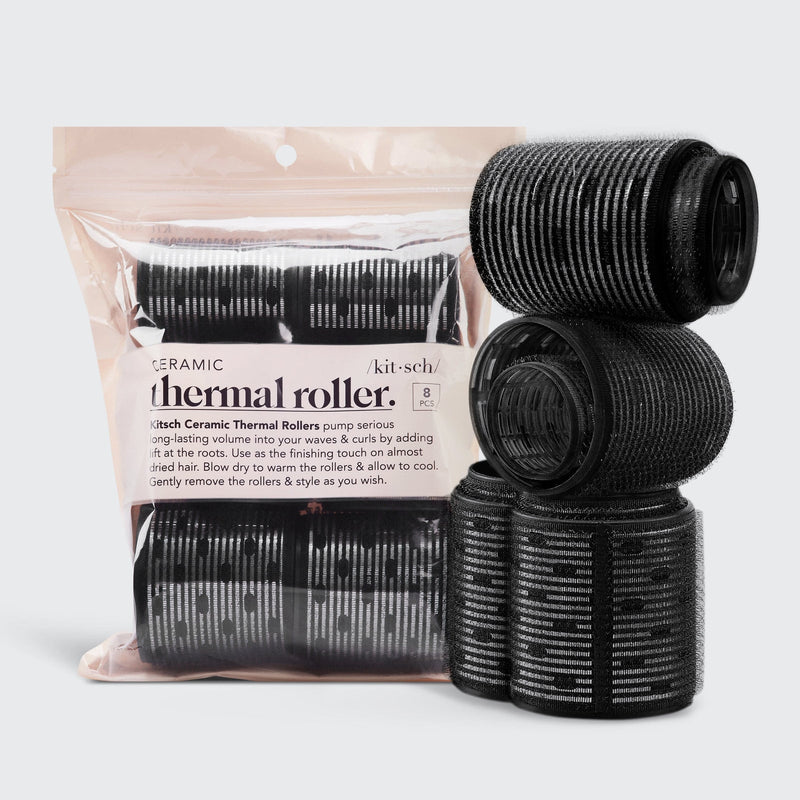 Kitsch Ceramic 8 piece Hair Rollers