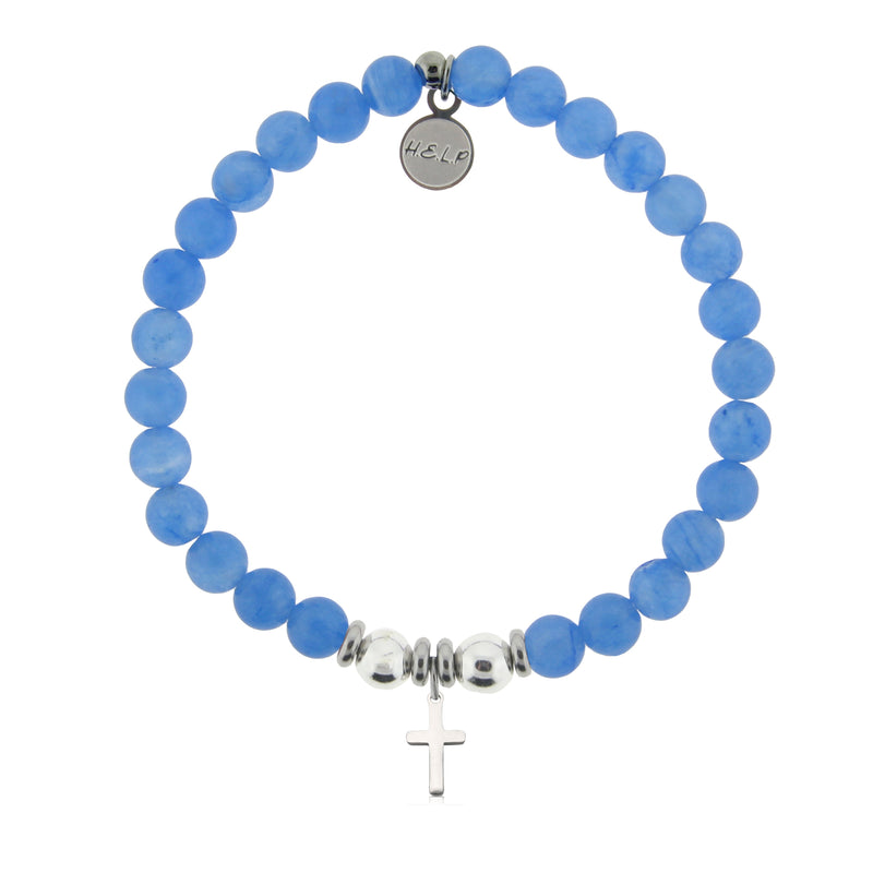 T. Jazelle Stacker Bracelet With Cross