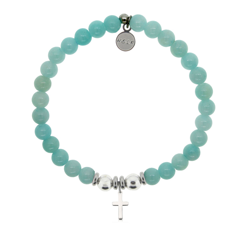 T. Jazelle Stacker Bracelet With Cross