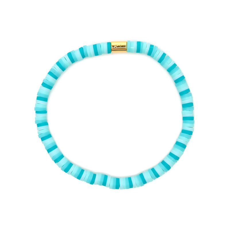 Seascape Vinyl Disc Stretch Pura Vida Bracelets