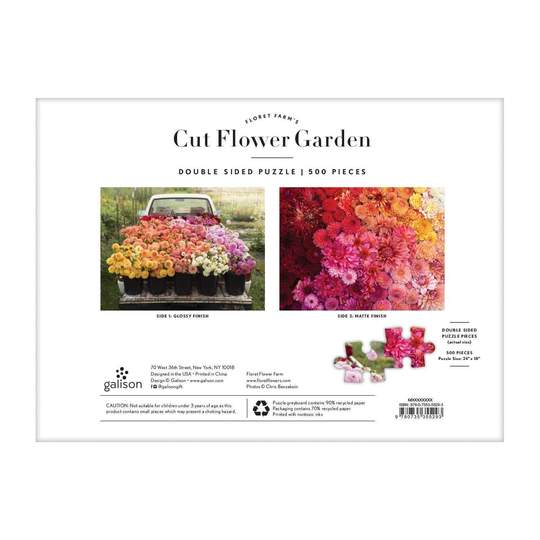 Cut Flower Garden Double Sided Puzzle - Apothecary Gift Shop