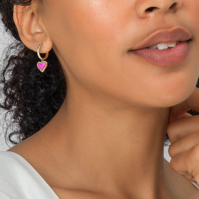 Ari Heart Huggie Kendra Scott Earrings