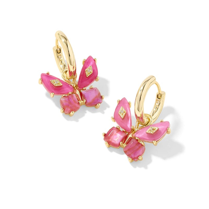 Bianca Butterfly Kendra Scott Huggie Earrings