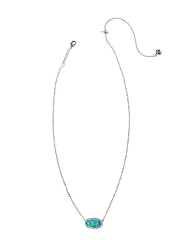 Elisa Color Burst Frame Short Pendant Kendra Scott Necklaces