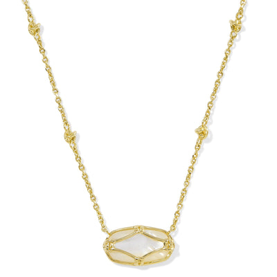 Elisa Lattice Frame Short Kendra Scott Necklace