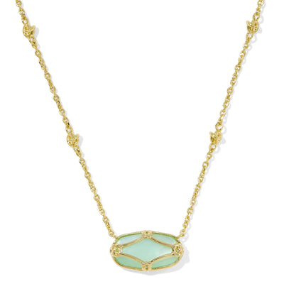 Elisa Lattice Frame Short Kendra Scott Necklace