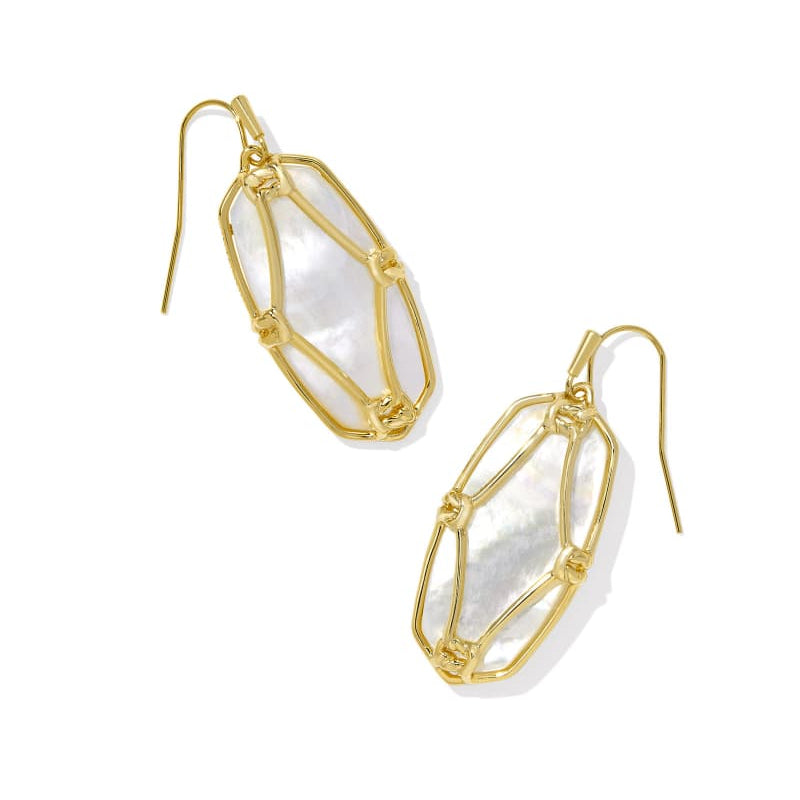 Elle Lattice Drop Frame Kendra Scott Earrings