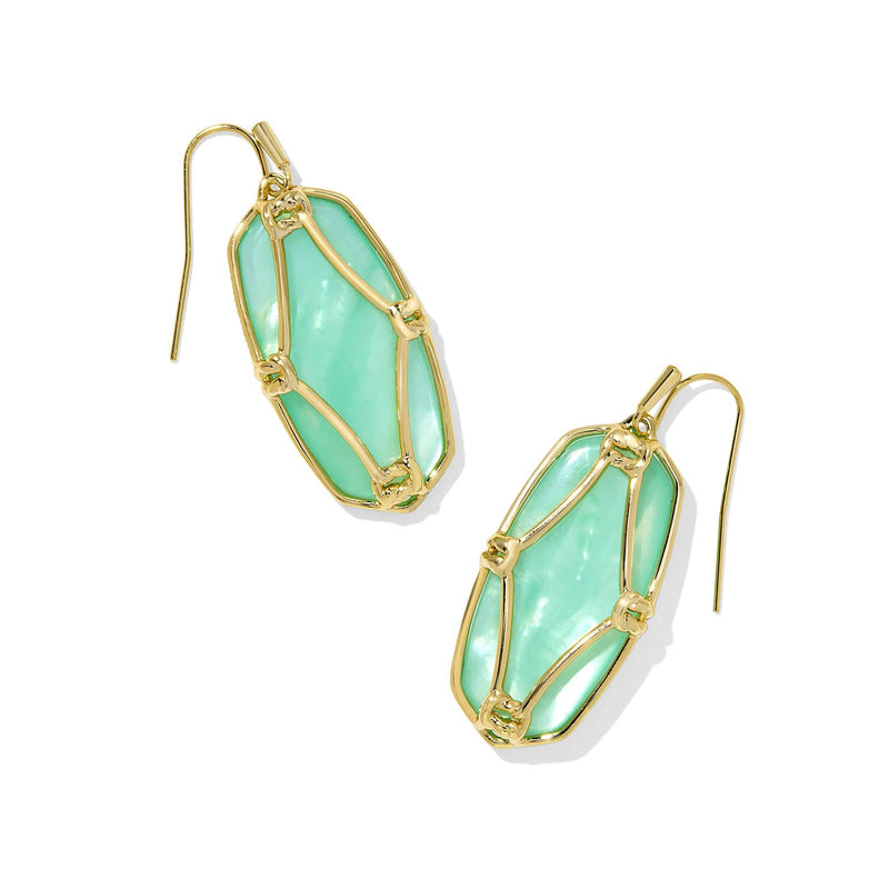 Elle Lattice Drop Frame Kendra Scott Earrings