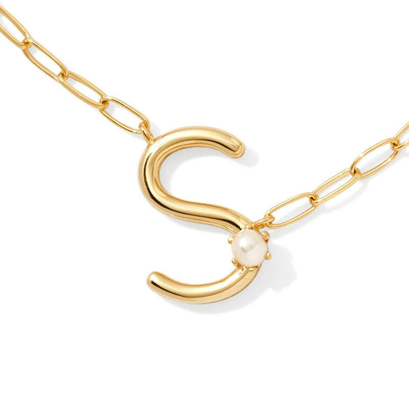 Pearl Letter Short Pendant Kendra Scott Necklace