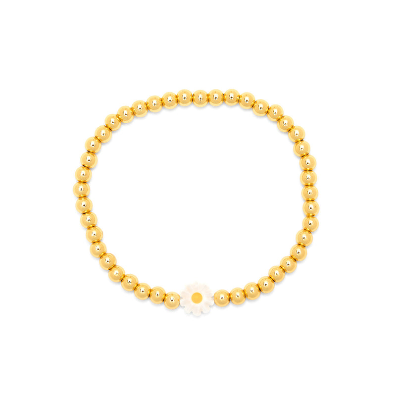 Daisy Ball Bead Stretch Pura Vida Bracelet